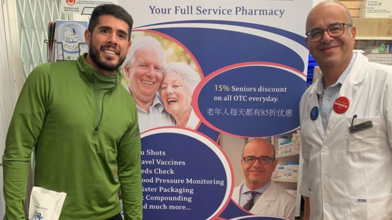 Customer being helped at Leslie Medical Pharmacy